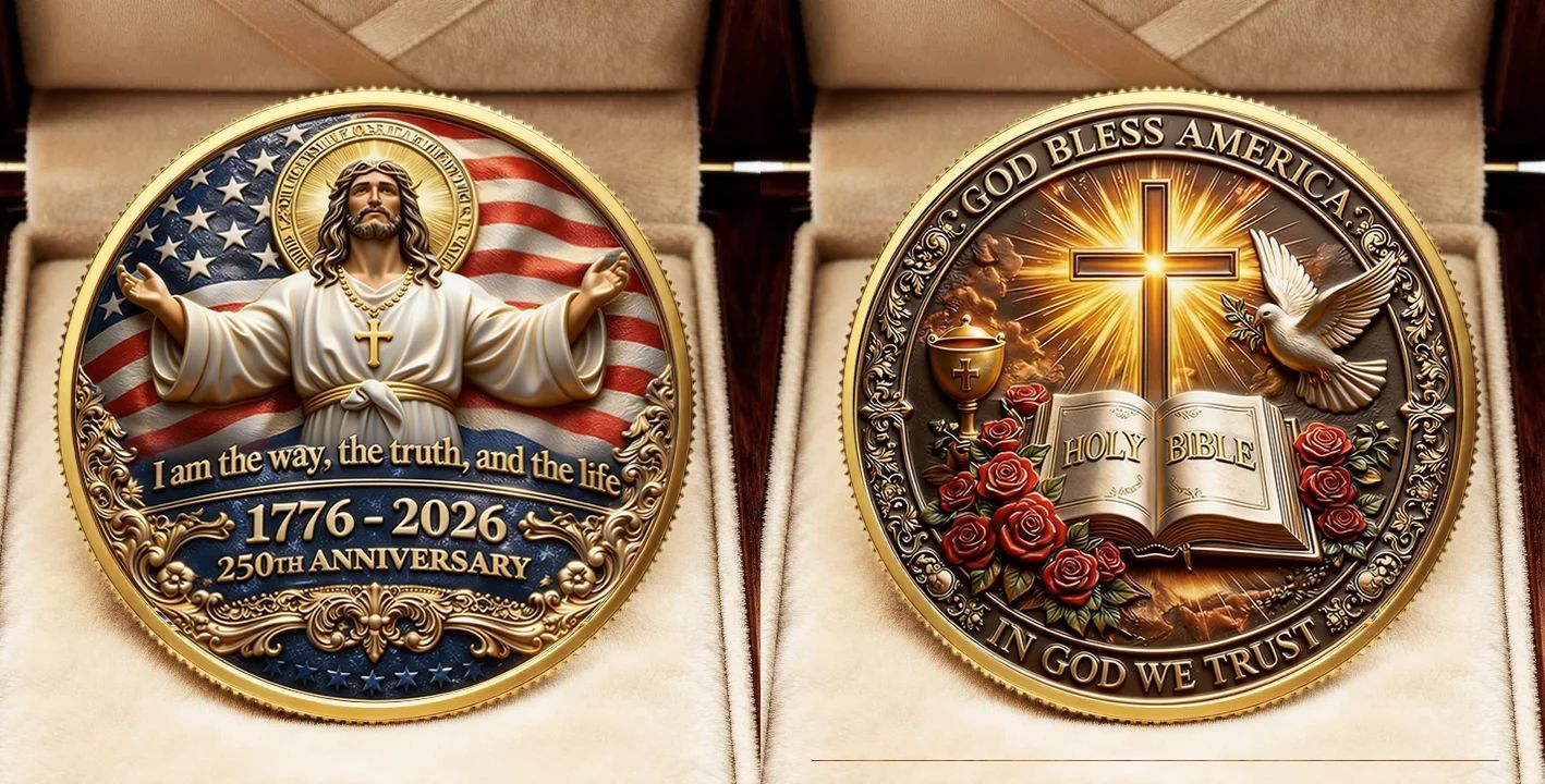 🏆LAST DAY 50% OFF - ✝️ Faith & Freedom Anniversary Coin
