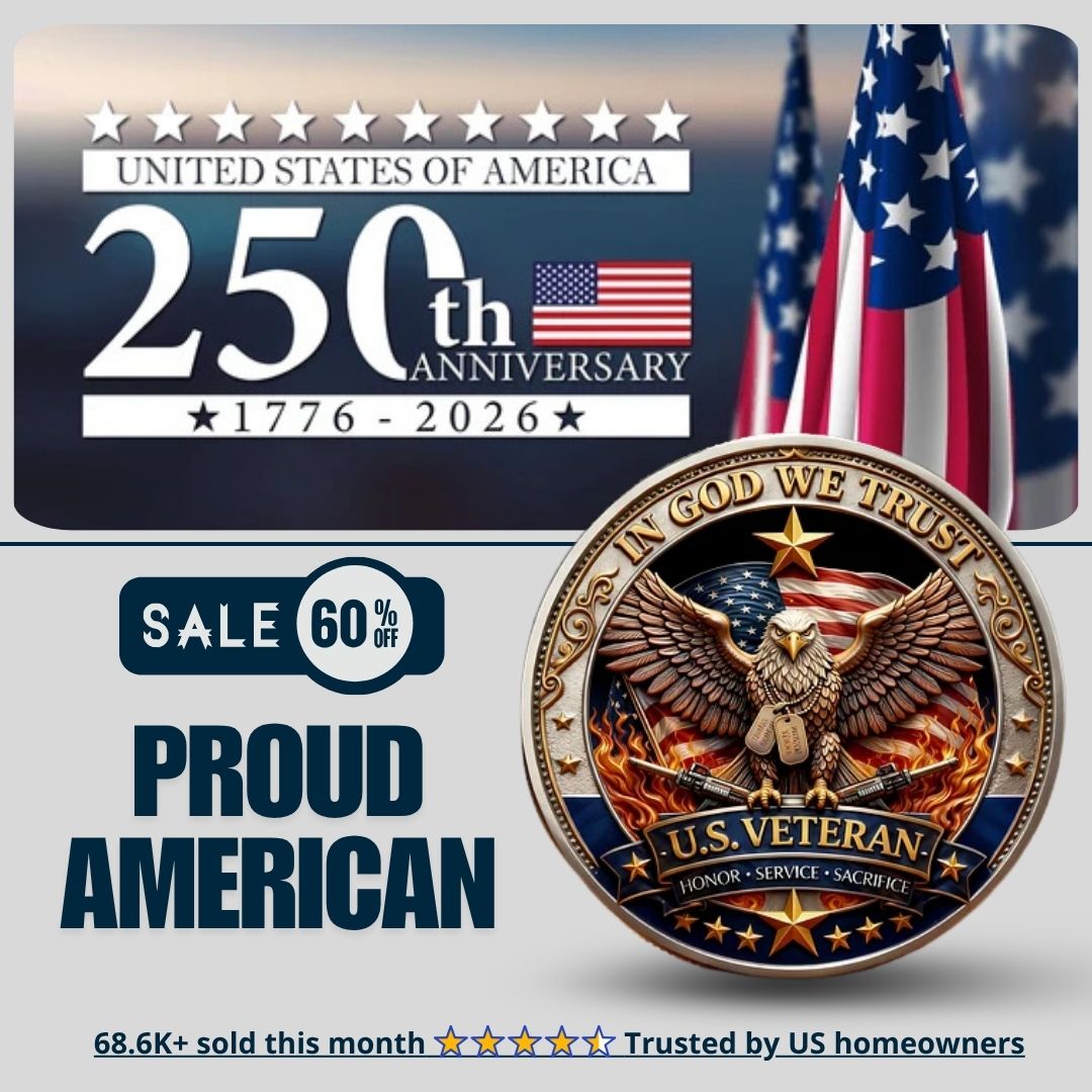 🔥Last Day 50% OFF 🔥 Honor America’s Heroes – 250 Years of Freedom Veteran Tribute Coin