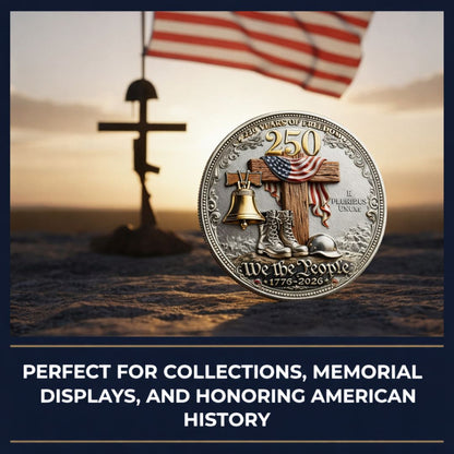 🔥Last Day 50% OFF 🔥 Honor America’s Heroes – 250 Years of Freedom Veteran Tribute Coin