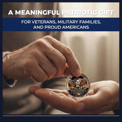 🔥Last Day 50% OFF 🔥 Honor America’s Heroes – 250 Years of Freedom Veteran Tribute Coin