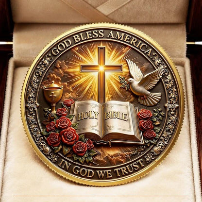 🏆LAST DAY  50% OFF - ✝️ Faith & Freedom Anniversary Coin