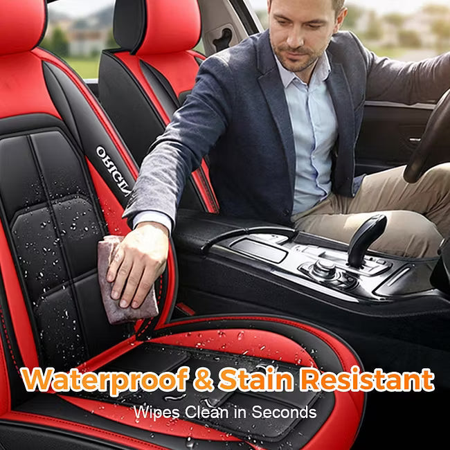 All-Season Full-Coverage Leather Car Seat Cover