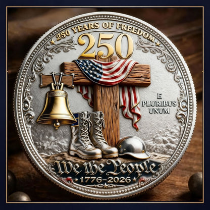 🔥Last Day 50% OFF 🔥 Honor America’s Heroes – 250 Years of Freedom Veteran Tribute Coin