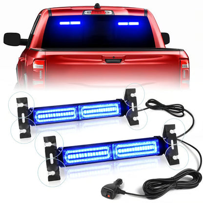 40 LED Emergency Strobe Light Bar for Windshield & Dash Warning
