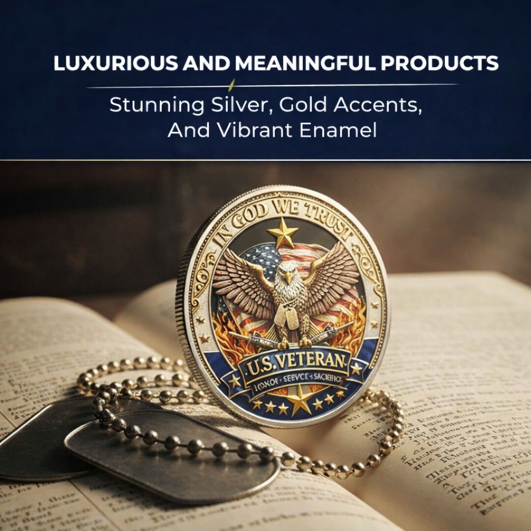 🔥Last Day 50% OFF 🔥 Honor America’s Heroes – 250 Years of Freedom Veteran Tribute Coin