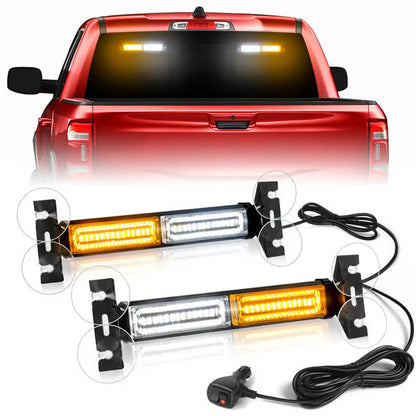 40 LED Emergency Strobe Light Bar for Windshield & Dash Warning