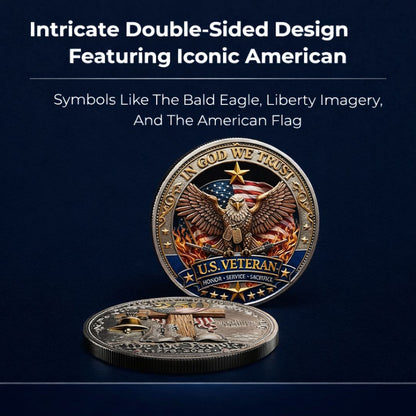 🔥Last Day 50% OFF 🔥 Honor America’s Heroes – 250 Years of Freedom Veteran Tribute Coin