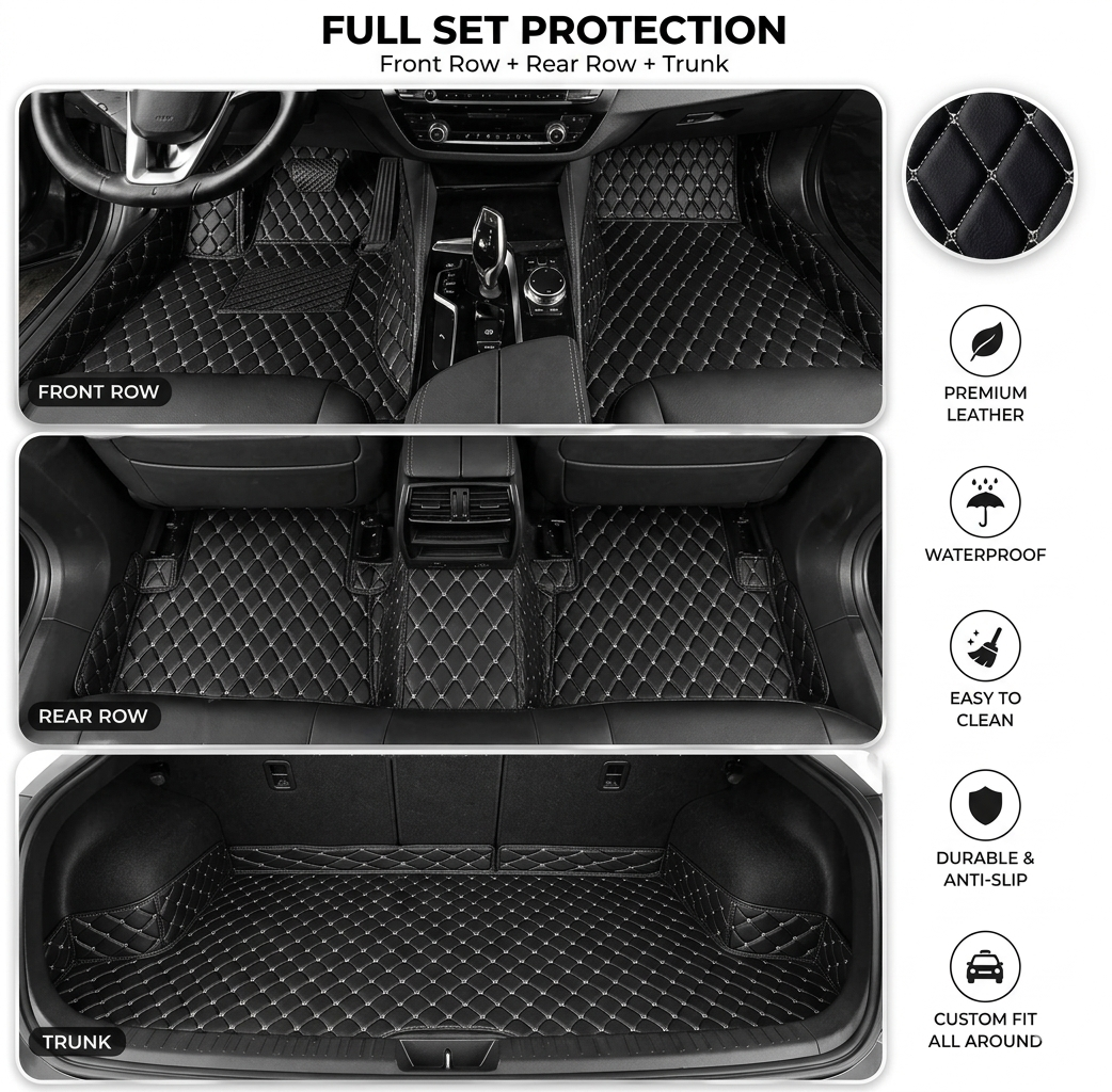 🚗 50% OFF Today Only 🔥 Elvie Heavy Duty Universal Fit Car Mats, SUVs, and Trucks