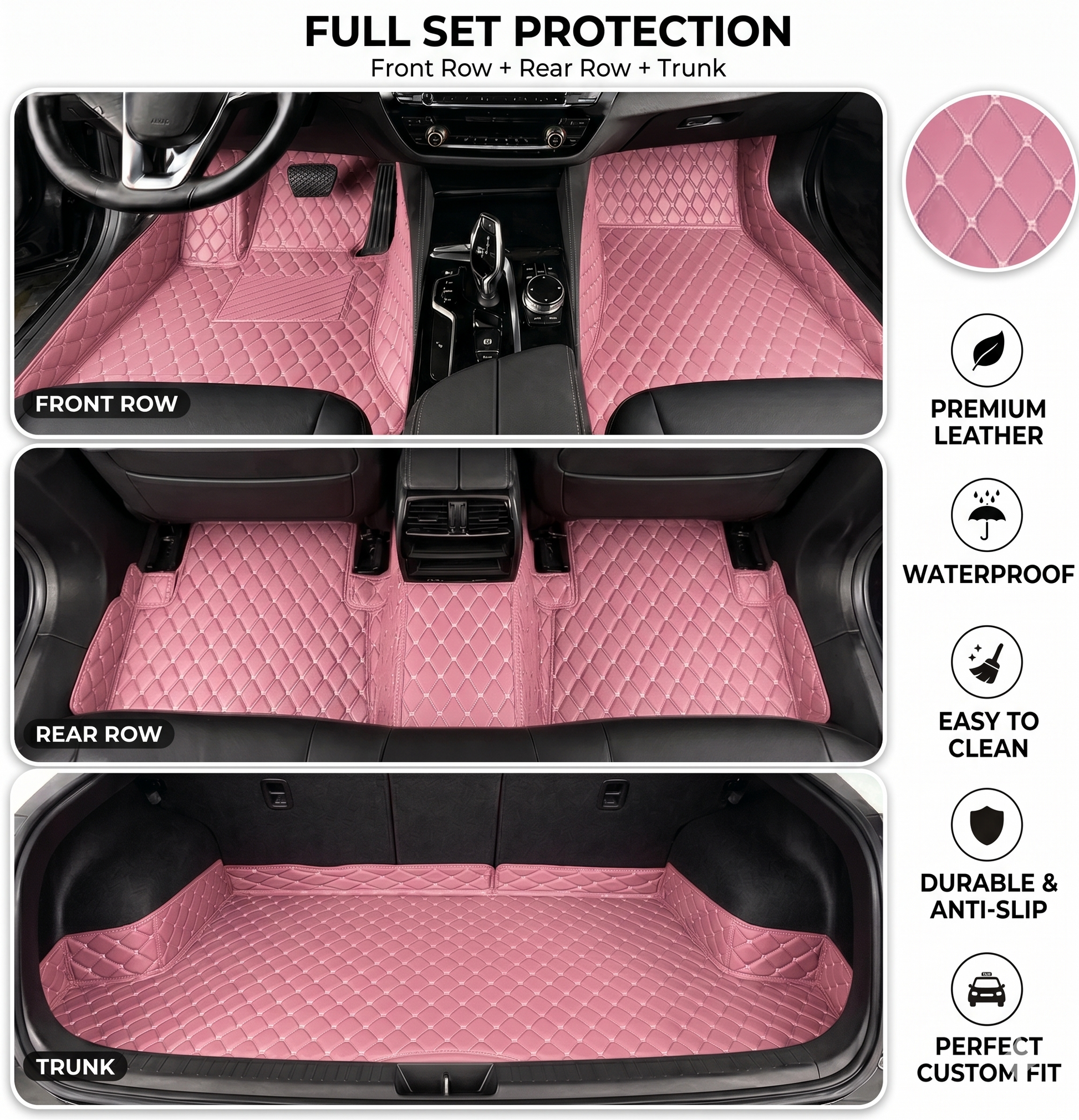 🚗 50% OFF Today Only 🔥 Elvie Heavy Duty Universal Fit Car Mats, SUVs, and Trucks