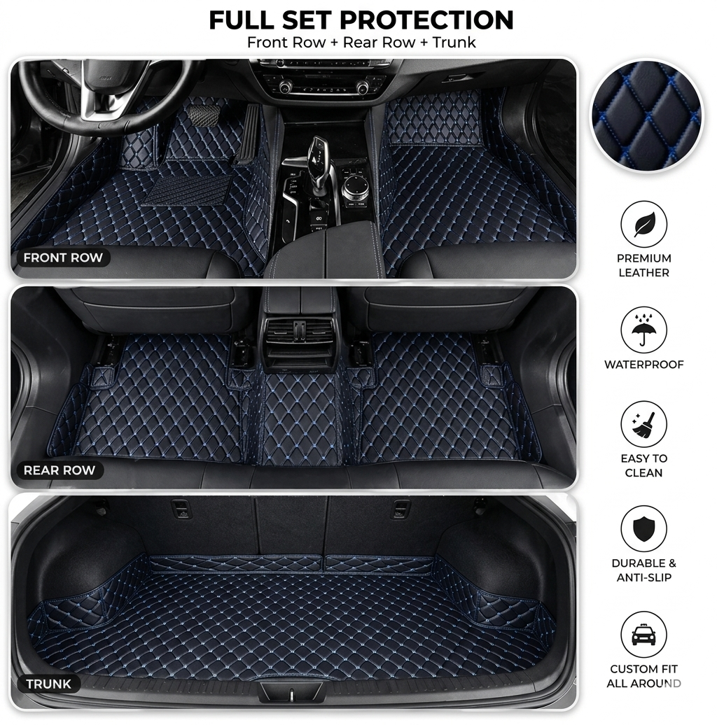 🚗 50% OFF Today Only 🔥 Elvie Heavy Duty Universal Fit Car Mats, SUVs, and Trucks