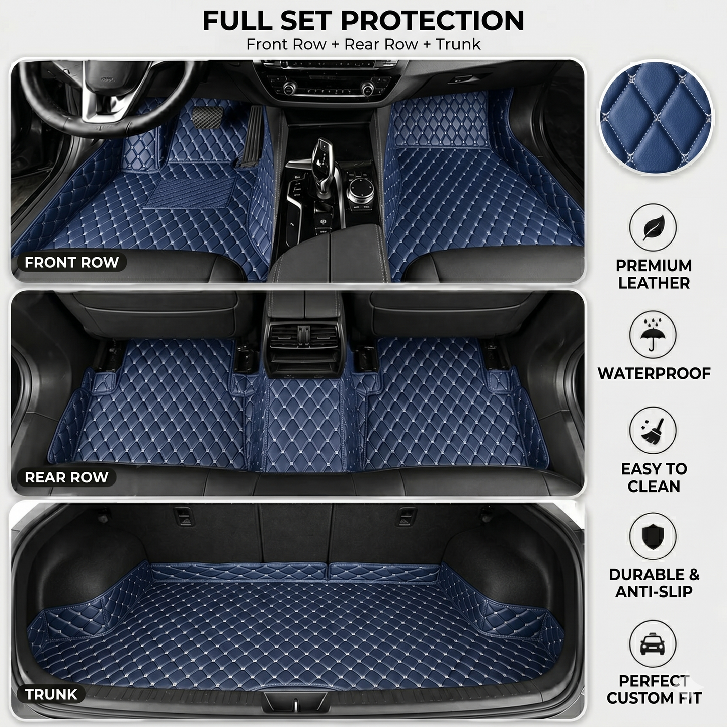🚗 50% OFF Today Only 🔥 Elvie Heavy Duty Universal Fit Car Mats, SUVs, and Trucks