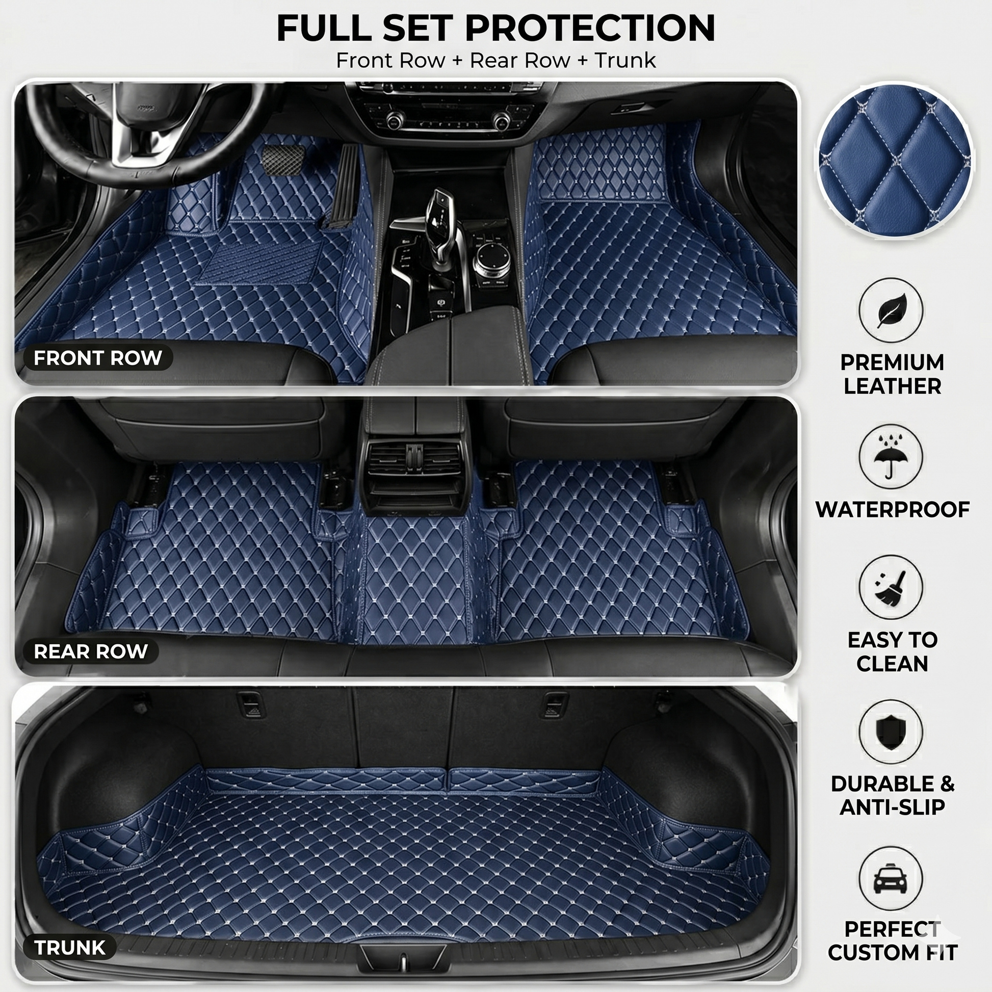 🚗 50% OFF Today Only 🔥 Elvie Heavy Duty Universal Fit Car Mats, SUVs, and Trucks