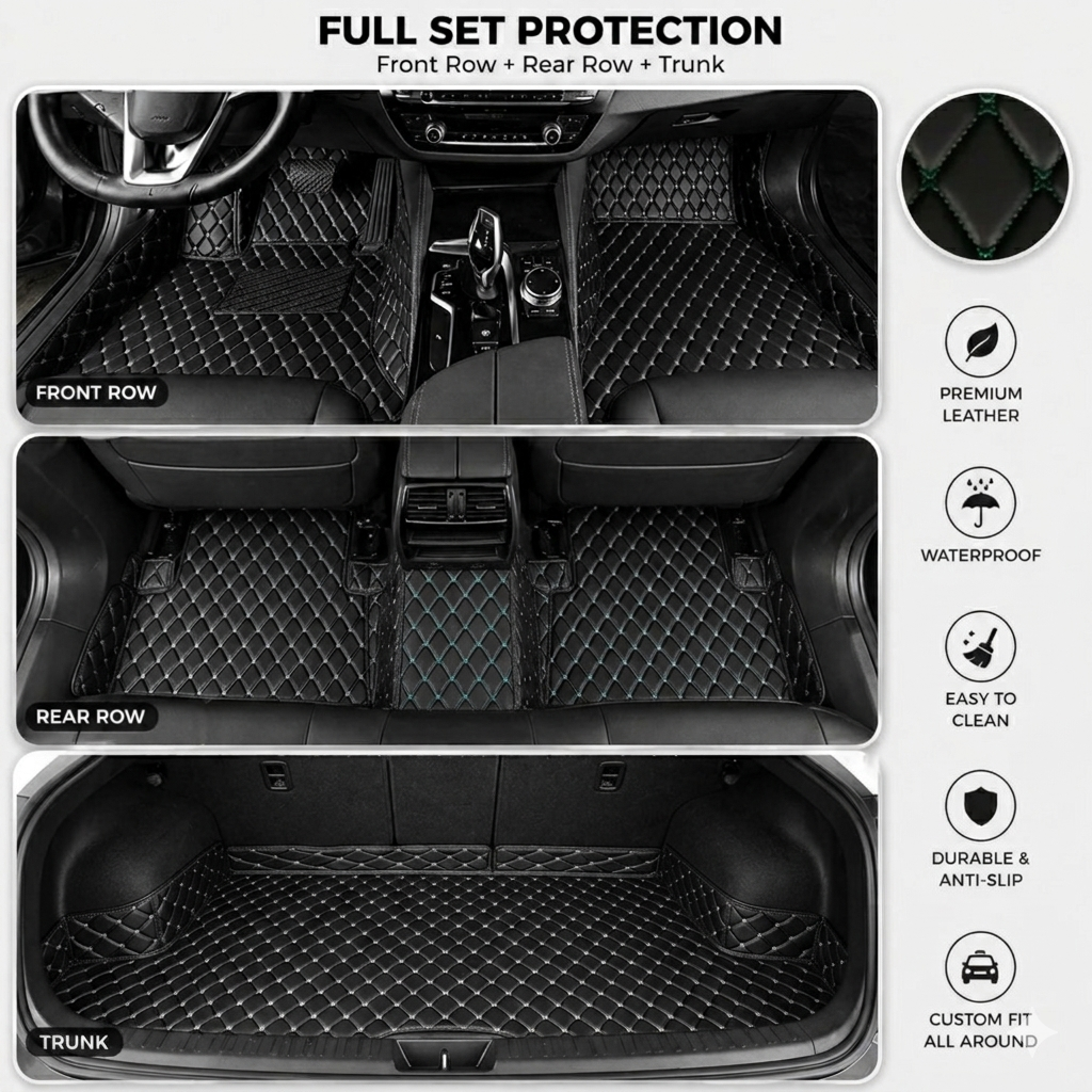 🚗 50% OFF Today Only 🔥 Elvie Heavy Duty Universal Fit Car Mats, SUVs, and Trucks