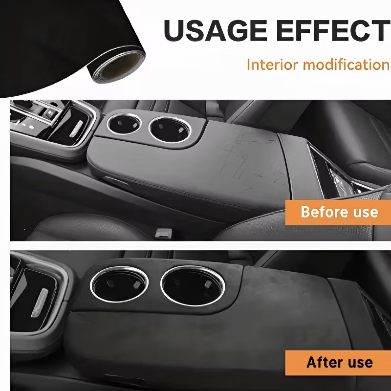 🚗 50% OFF Today Only 🔥 High-quality Italian suede | Microfiber Suede Fabric self Adhesive car Wrapping