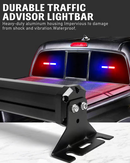 40 LED Emergency Strobe Light Bar for Windshield & Dash Warning