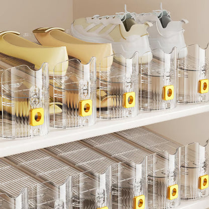Adjustable Double-Layer Clear Shoe Slots Organizer