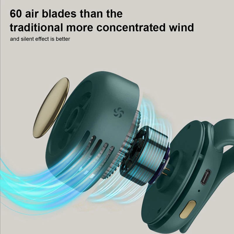🎁Hot Sale 50% OFF⏳Small Whirlwind Clip Waist Neck Fan